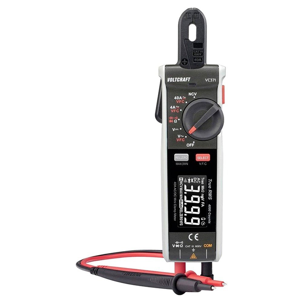 Pinza Amperimétrica VOLTCRAFT VC-371 Digital CAT III 600 V Pantalla (cuenta): 4000 (1)