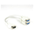 Adaptador VGA Xtech XTC-325 Macho a 2 VGA Hembra Cable 30cm Blanco (1)