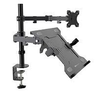 Rack Soporte Monitor Y Laptop 13-32 Articualdo Klip Kmm-301 (1)
