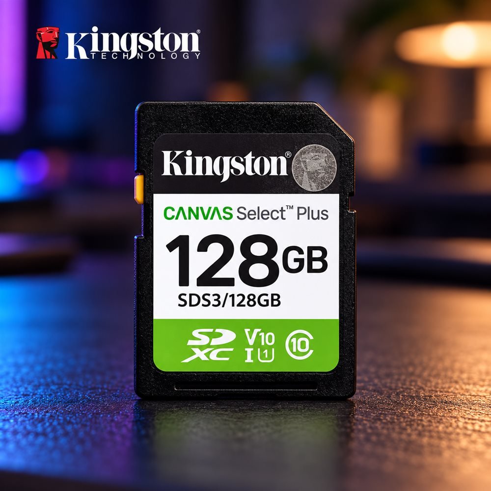 MEMORIA SDHC 128GB 150MB/S C10 KINGSTON UHS-I (SDS3/128GB) (1)