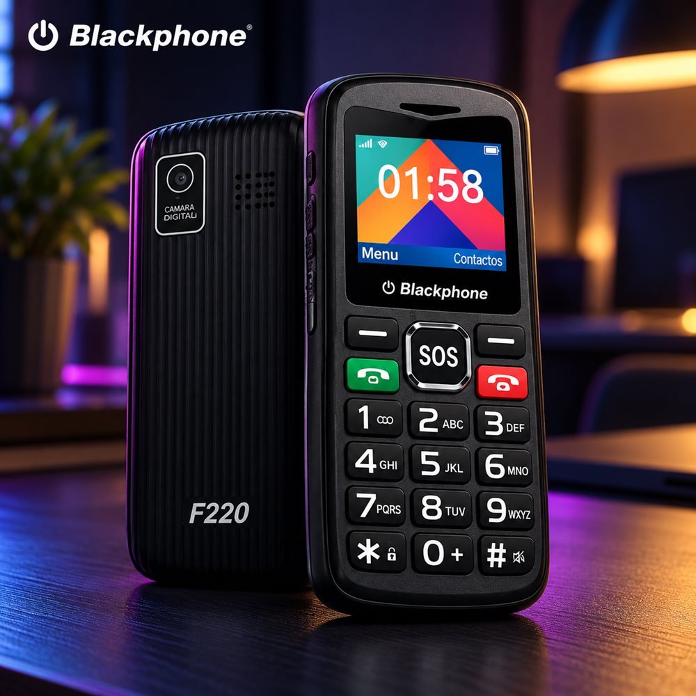CELULAR BLACKPHONE F220 4G SENIOR BLACK DS (1)