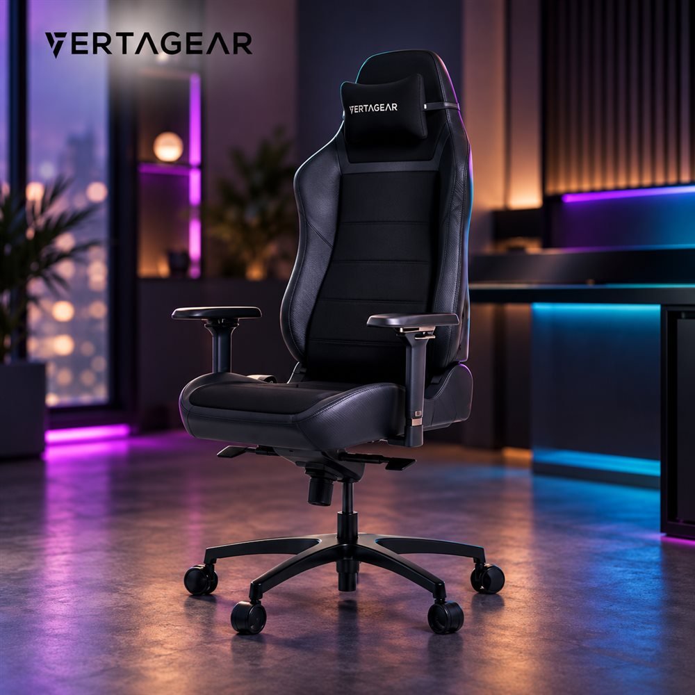 SILLA GAMING VERTAGEAR PL6800 X-LARGE HYGENNX CARBON BLACK ERGONOMIC (1)