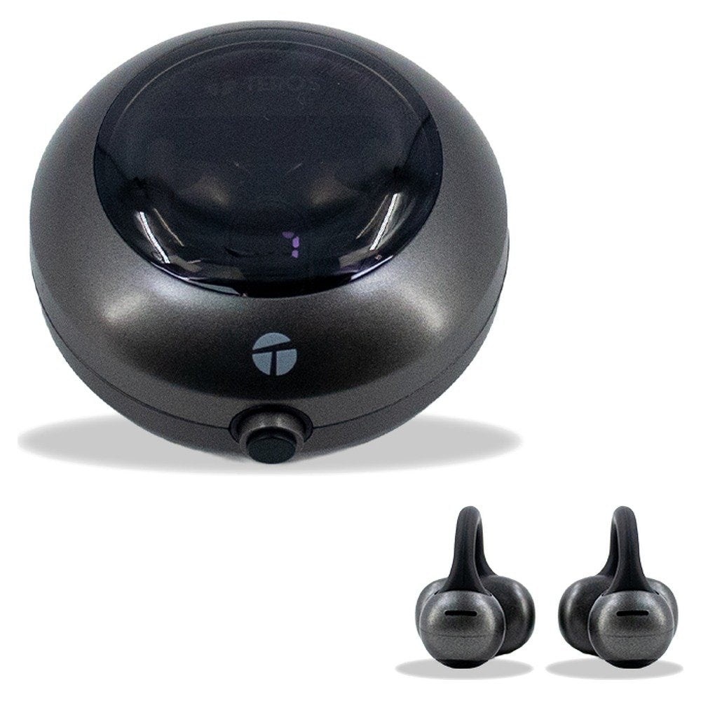 Audífonos Inalámbricos TEROS TE-80712N, Bluetooth, Carga Tipo C, Negro Titanium (1)