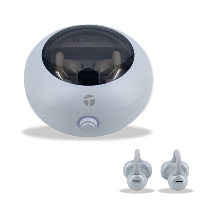 Audífonos Inalámbricos TEROS TE-80712W, Bluetooth, Carga Tipo C, blanco Titanium (1)