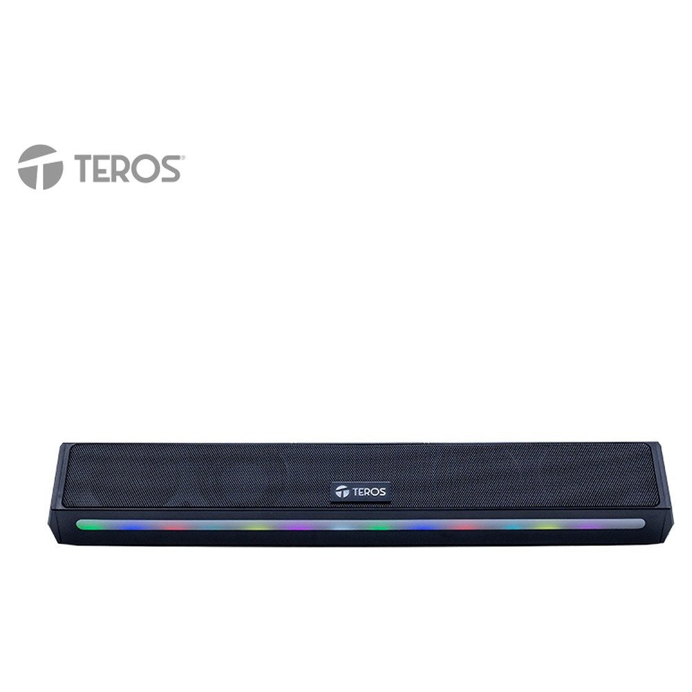Barra de sonido portátil TEROS Vibe TE-VIB6054BLK, BT 6.0, 20W, USB, Luces RGB (1)