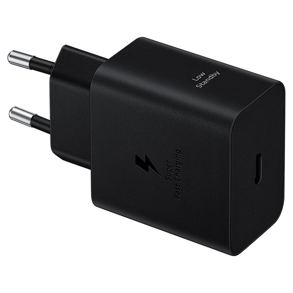 Travel Adapter (Adaptador de corriente) Samsung de 45W, negro, No incluye cable USB-C (1)