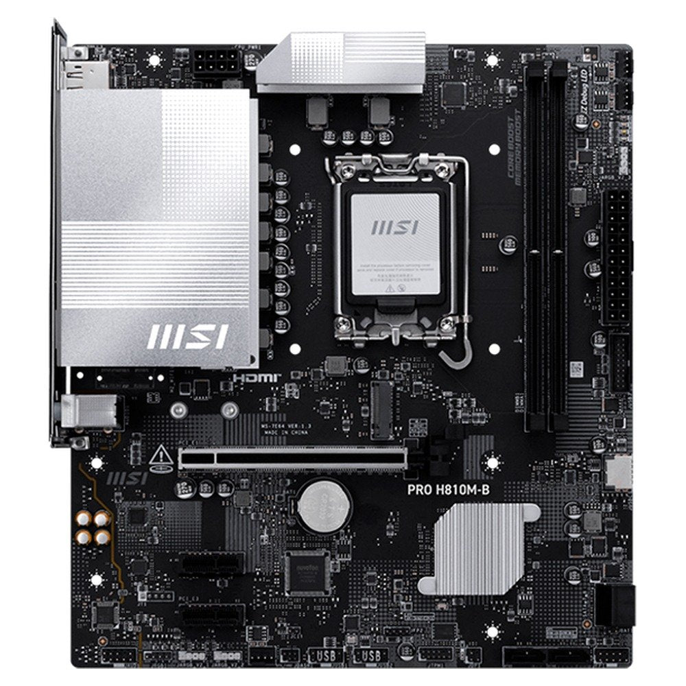 Tarjeta Madre MSI PRO H810M-B LGA 1851 para Intel Core Ultra con DDR5 y PCIe 5.0 (1)