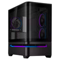 Gabinete De Pc Asus Prime Ap202 Argb Micro-atx Vidrio Templado Fan Argb X3 Color Negro (1)
