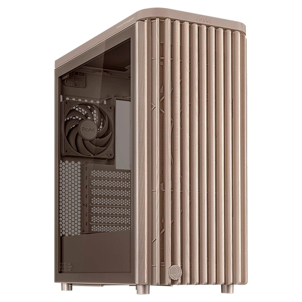 Case ASUS ProArt PA401 Wood Edition Beige · Tempered Glass Panel (1)