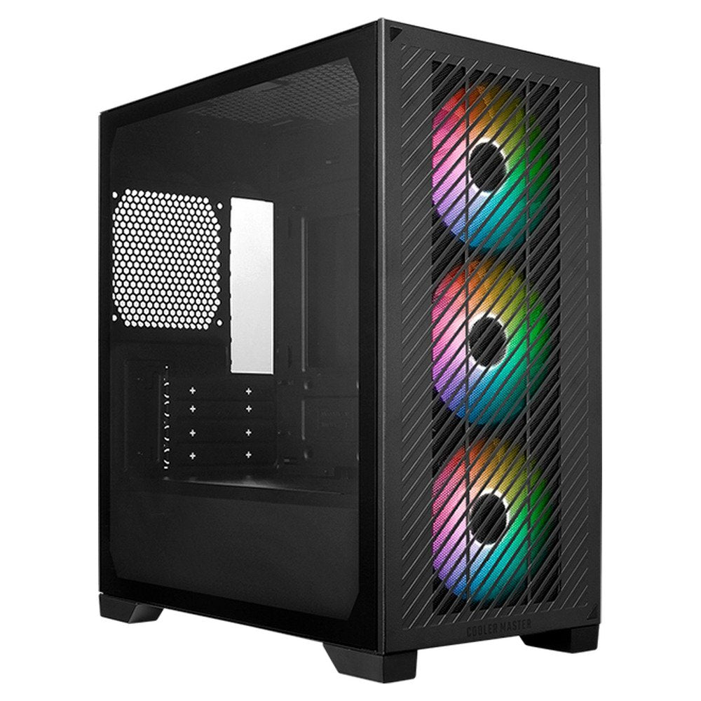 Case Cooler Master Elite 301, MiniTower, Negro, ATX, USB 3.2 Gen 1 Tipo-C / Tipo-A, Audio (1)