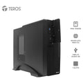 Case Teros TE-1039S, Slim, 250 W, USB 3.0 / USB 2.0, Audio HD, DVD, Negro (1)