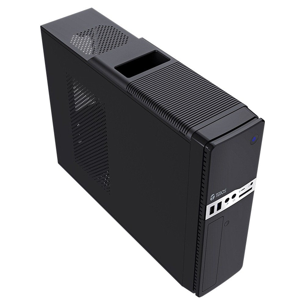 Gabinete Slim Teros TE-1032S con Fuente de Poder de 250W para Micro-ATX Negro (1)