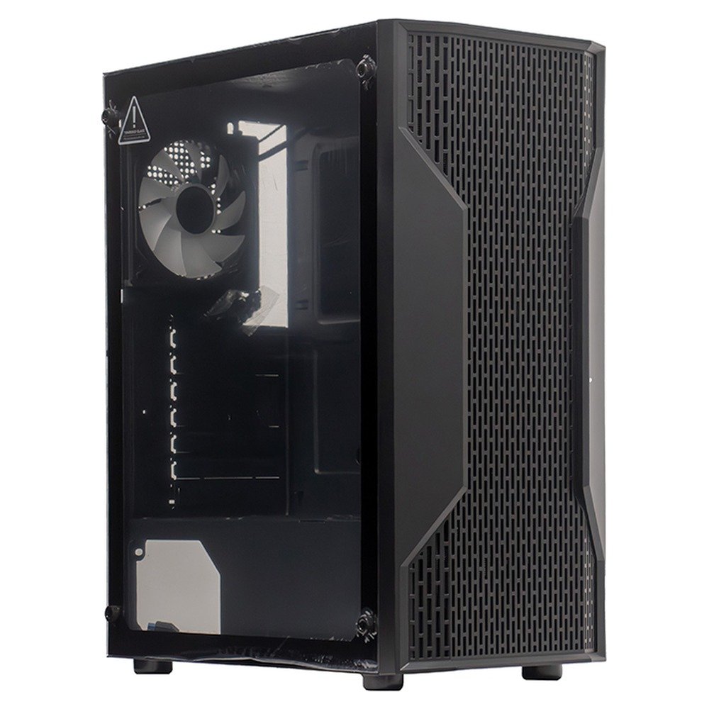 Case sin fuente gamer TEROS TE-1332G, Mid Tower, ITX/MICRO-ATX/ATX, USB-A, Audio (1)