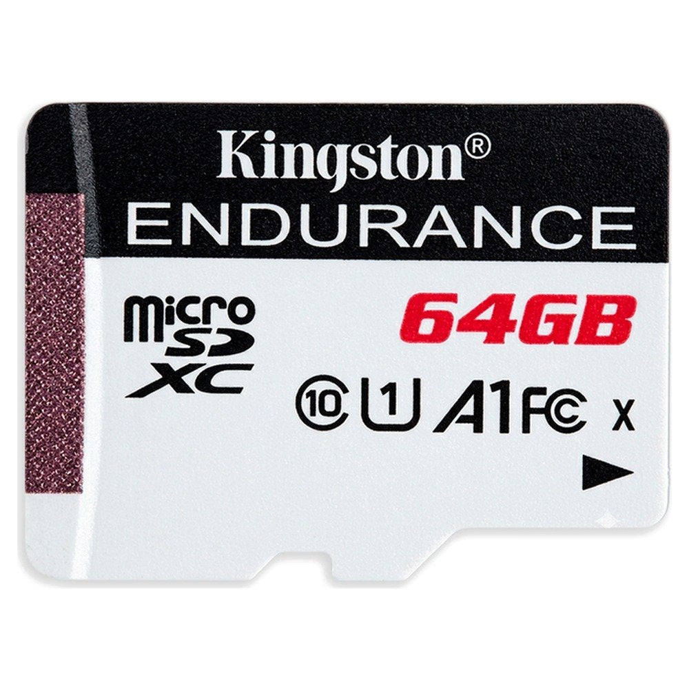 Tarjeta de memoria Kingston Endurance 64GB microSDXC, 95R/30W, C10/A1/UHS-I (solo Tarjeta) (1)