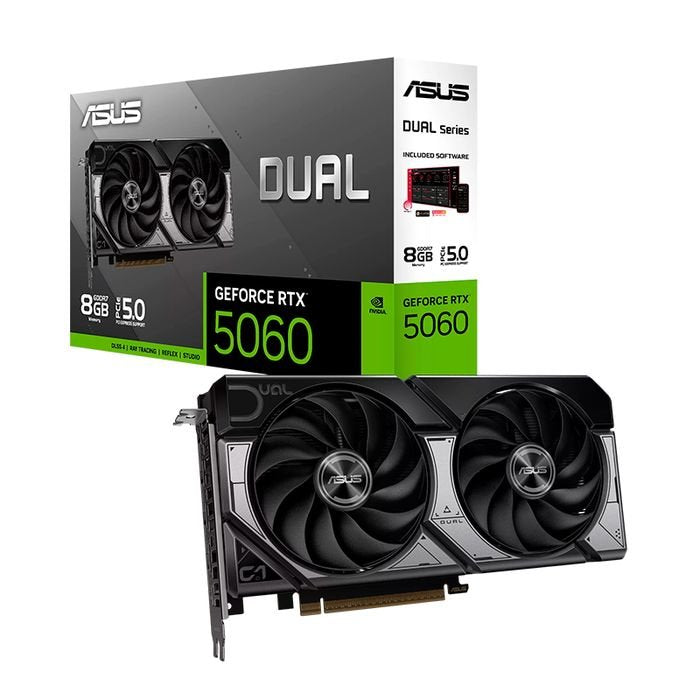 Tarjeta de video ASUS Dual GeForce RTX 5060 8GB GDDR7, PCI Express Gen 5.0 (1)