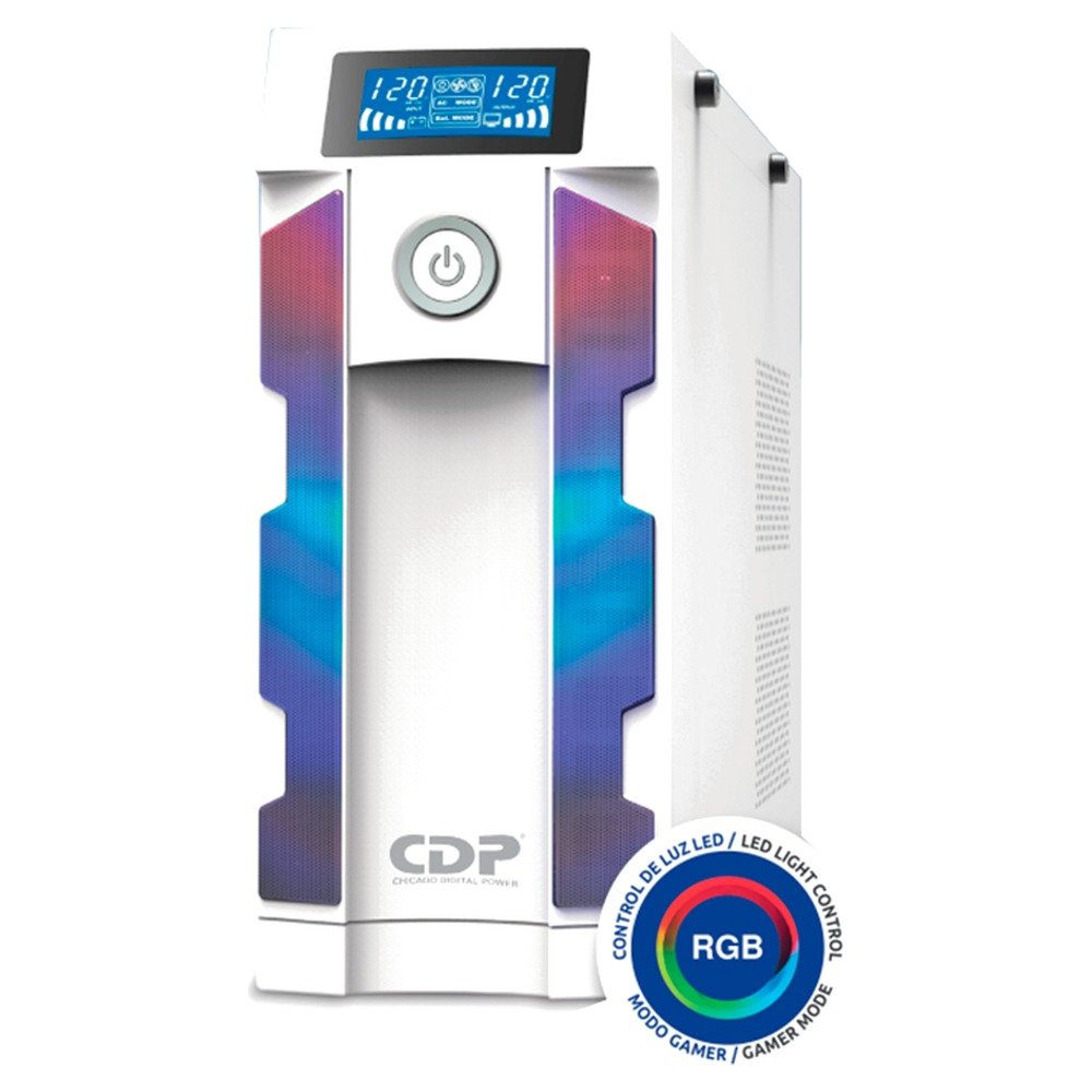 UPS Interactivo CDP (Chicago Digital Power) GSMART 1516i, 1500VA/900W, Color Blanco (1)