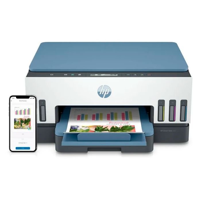 Multifuncional de tinta HP Smart Tank 725, Impresión/Escaneo/Copia/Wi-Fi/Bluetooth LE/USB (1)