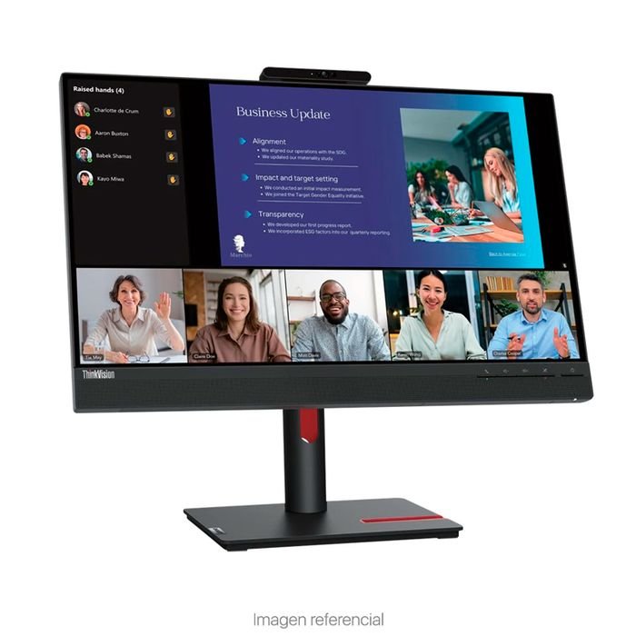 Monitor Lenovo ThinkVision T24v-30, 23.8" 1920x1080 WLED IPS HDMI/DP/VGA Color Raven Black (1)