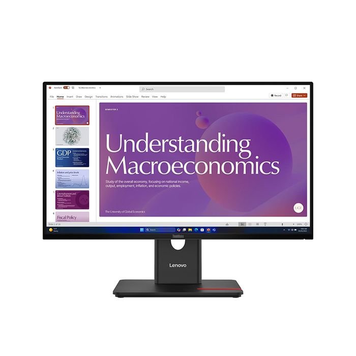 Monitor Lenovo ThinkVision T24D-40, 23.8" 1920x1080 WLED IPS HDMI/DP/RJ-45/Raven Black (1)