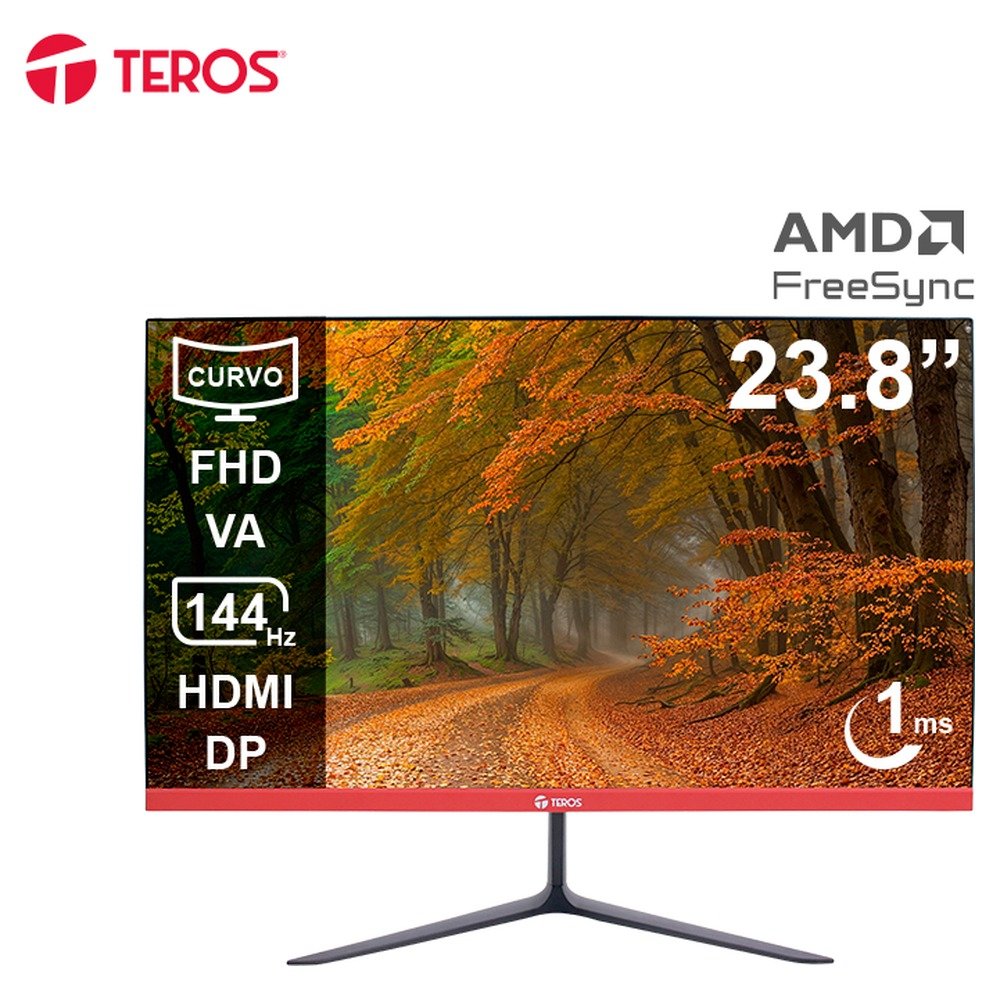Teros Gaming TE-2403S 23.8 " · Gris/Rojo/Negro (1)