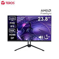 Monitor plano TEROS TE-2417S, 23.8" FHD IPS, 144Hz, 1ms, HDMI, DP, Audio out, Parlantes (1)