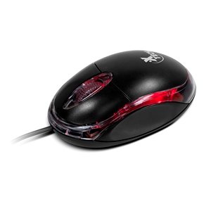 Mouse Óptico Xtech XTM-195 USB 1000 DPI Ambidiestro Negro (1)