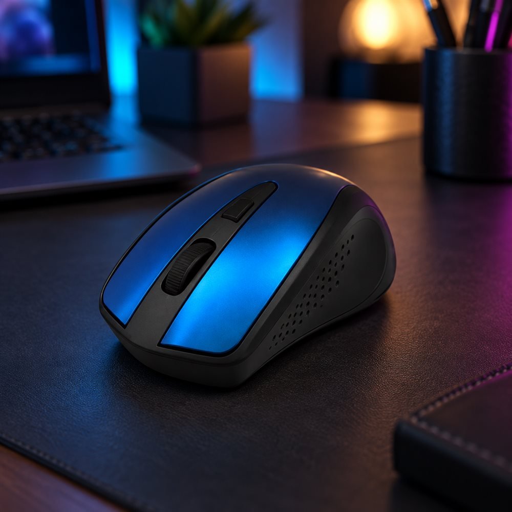 Xtech · XTM-315BL · Mouse · 2.4 GHz · Wireless · Blue · 4-button 1600dpi (1)