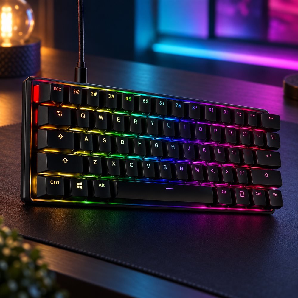 HyperX Alloy Origins 60 · Teclado · retroiluminación · USB-C · QWERTY · EE. UU. · interruptor: HyperX Red (1)
