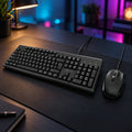 Xtech · Keyboard and mouse set · Wired · Spanish · USB · Black · Multimedia XTK-302S (1)