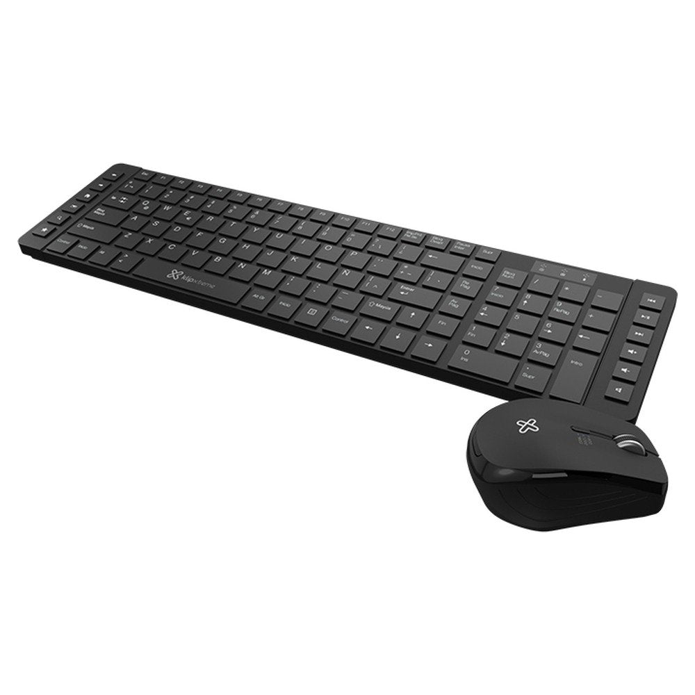 Klip Xtreme · Keyboard and mouse set · Spanish · Wireless · 2.4 GHz · All black (1)