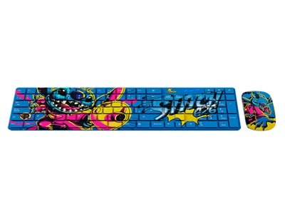 Xtech Disney Stitch Combo Mouse Teclado Inalambrico D312st Azul (1)