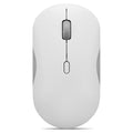 LEN 350 BT SILENT MOUSE GREY El mouse silencioso Bluetooth Lenovo 350 redefine tu forma de trabajar y jugar. Ofrece clics de alta precisión, ajuste de DPI de 3 niveles y hasta 2400, ideal para detectar hasta el más mínimo detalle. (1)