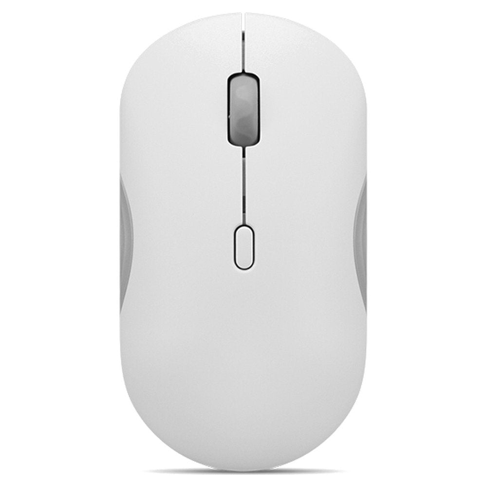 Mouse Lenovo 350 silencioso inalambrico (Dual Bluetooth 5.3) Color gris nube, sin batería (1)