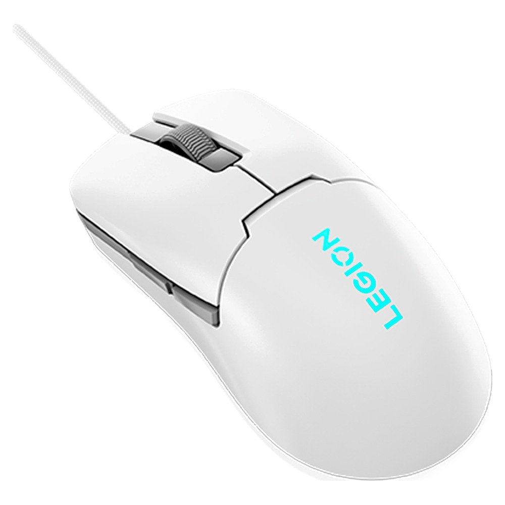 Mouse gamer Lenovo Legion M300s, USB 2.0/Hasta 8000 DPI/1000Hz/RGB/Glacier White (Blanco) (1)