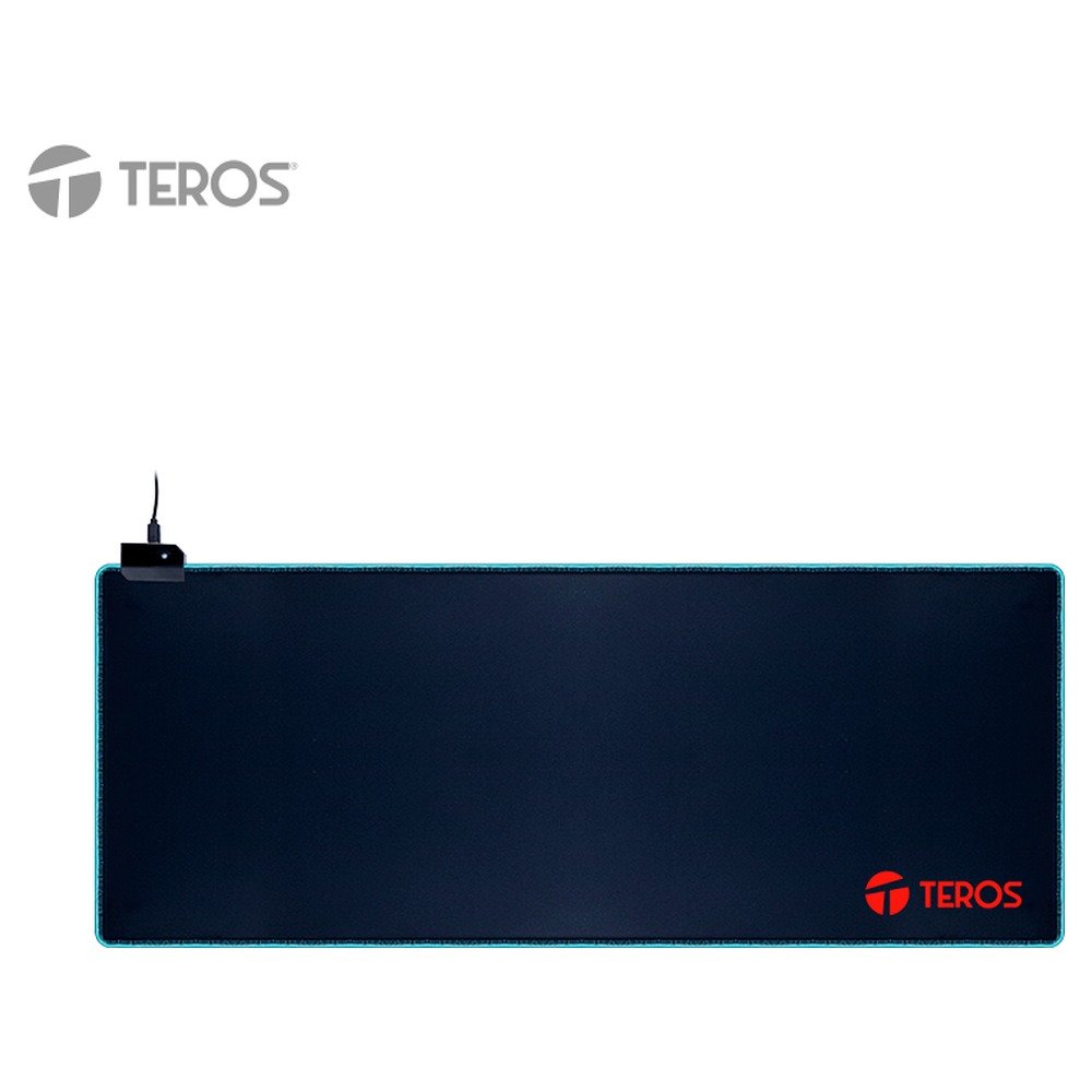 Mousepad gamer TEROS TE-3020G, diseño impreso e iluminación RGB (1)