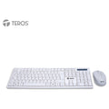 Combo inalámbrico Teclado + Mouse TEROS TE-5016S, blanco (1)