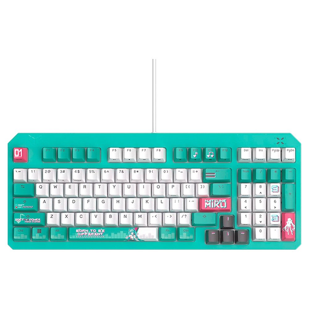 Teclado Asus Tuf Gaming K3 Gen II Hatsune Miku Edition, USB, RGB (1)