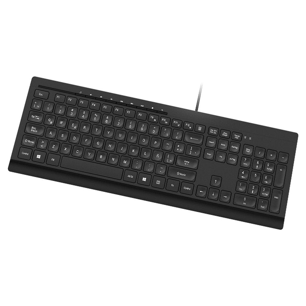 Klip Xtreme · Keyboard · Wired · Spanish · USB · Black · Multimedia keys (1)