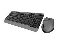 Klip Xtreme Kit Teclado Mouse Inalambrico Kbk-520 Color Del Teclado Negro (1)