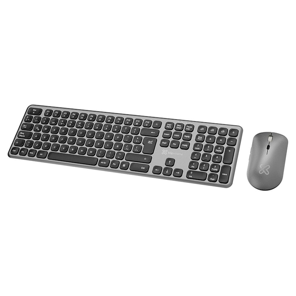 Klip Xtreme · Keyboard and mouse set · Spanish (Latin American) · Wireless · Bluetooth · Aluminum silver (1)