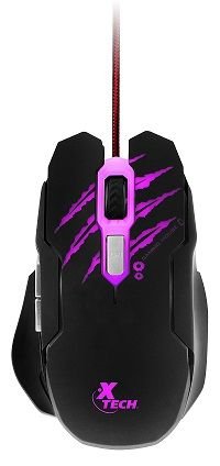 Mouse Gamer Xtech Usb 6bot Led 4col 3200dpi Xtm-610 Color Negro (1)