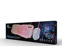 Xtech · Keyboard and mouse set · Wired · Spanish · USB · Pink · Gaming-XTK-540S (1)