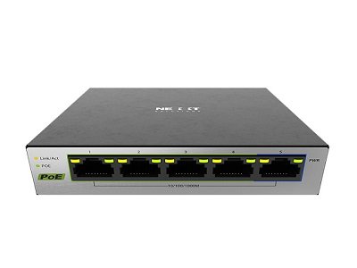Nexxt Solutions Infrastructure · Switch · Gigabit Ethernet · 5 x 10/100/1000 · 1 Gigabit Ethernet · 4 POE+ 60W (1)