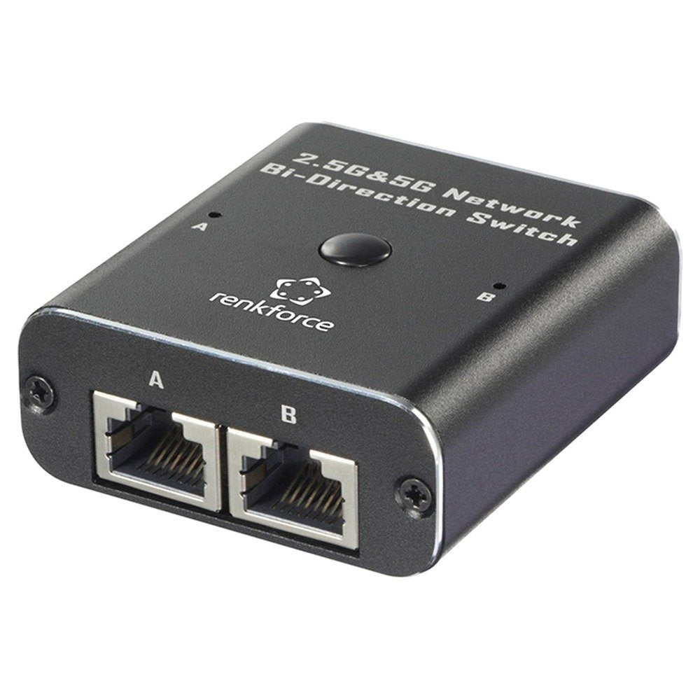 Switch Bidireccional de red Renkforce RF-EW-700 de 2 puertos 2.5G & 5G, Alimentacion USB (1)