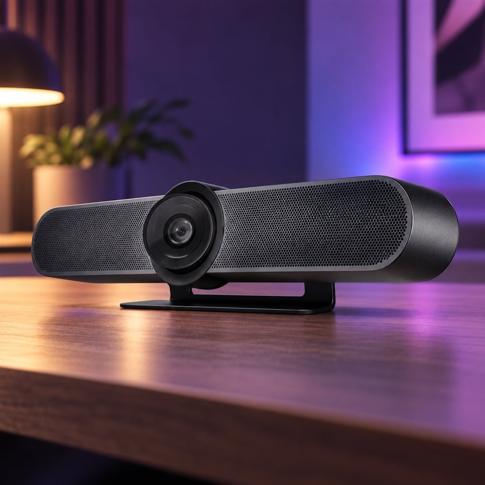 Logitech MeetUp · Cámera de conferencias · panorámico / inclinación · color · 3840 x 2160 · audio · inalámbrico (1)