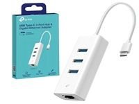 Adaptador Usb C Con Hub 3 Puertos Ethernet Tp-link Ue330c Color Blanco (1)